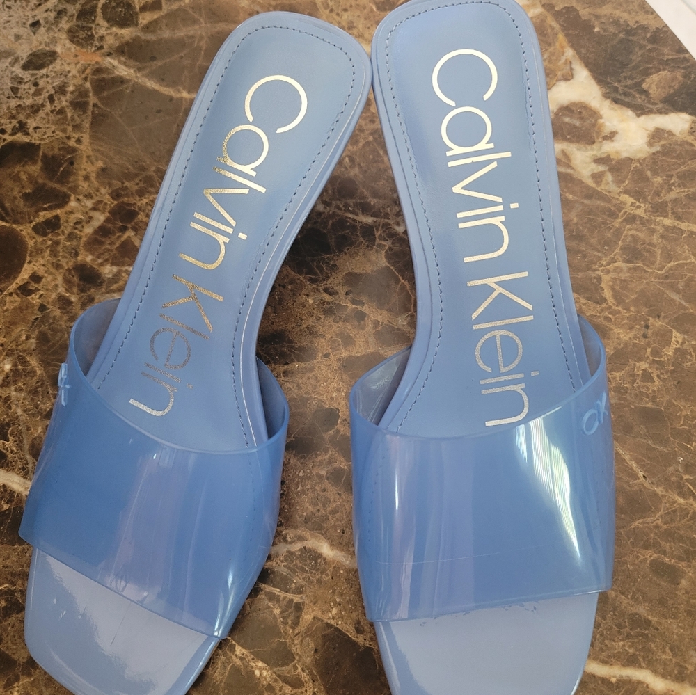 Calvin Klein blue heels